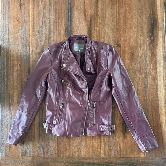 Kate & Mallory Moto Jacket Faux Leather XS - Picture 1 of 4
